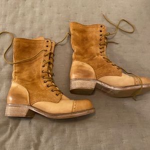 Free people lace up boots. Size 38